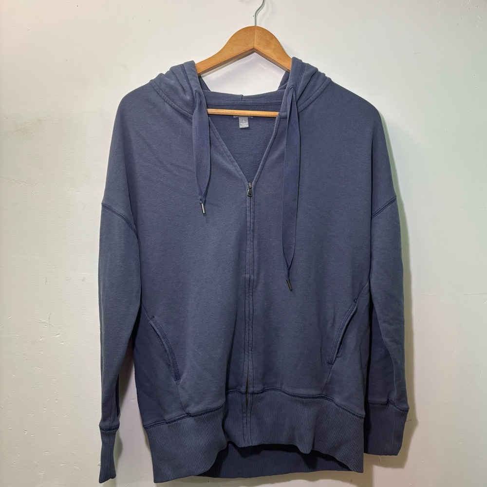 Aerie Women’s Zip-Up Hoodie in Slate Blue